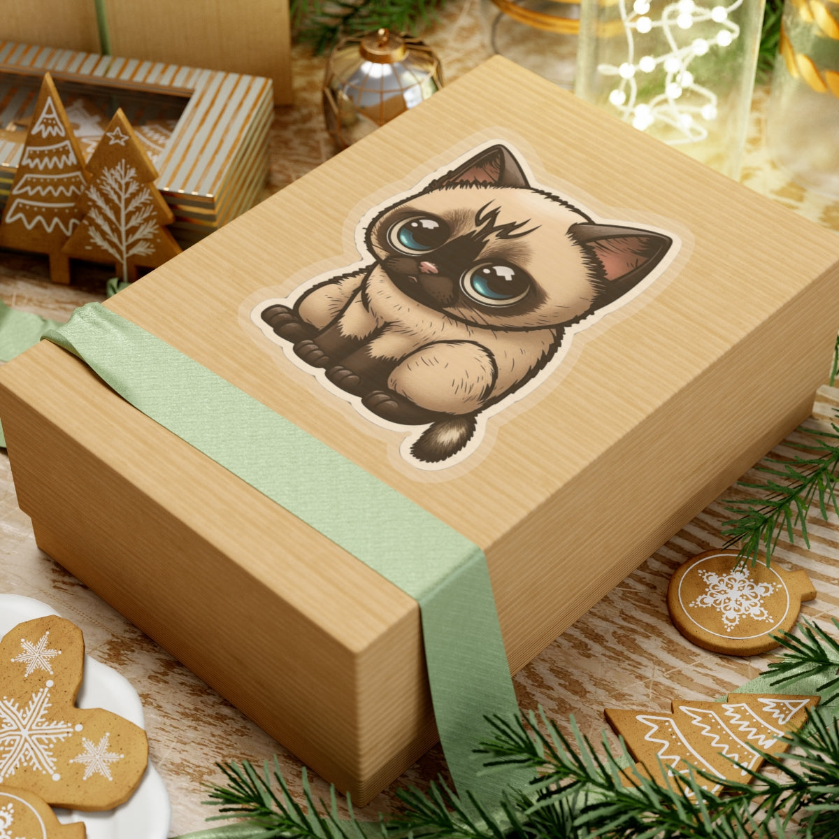 Kiss-Cut Sticker of cute funny cat kitten  for your collection