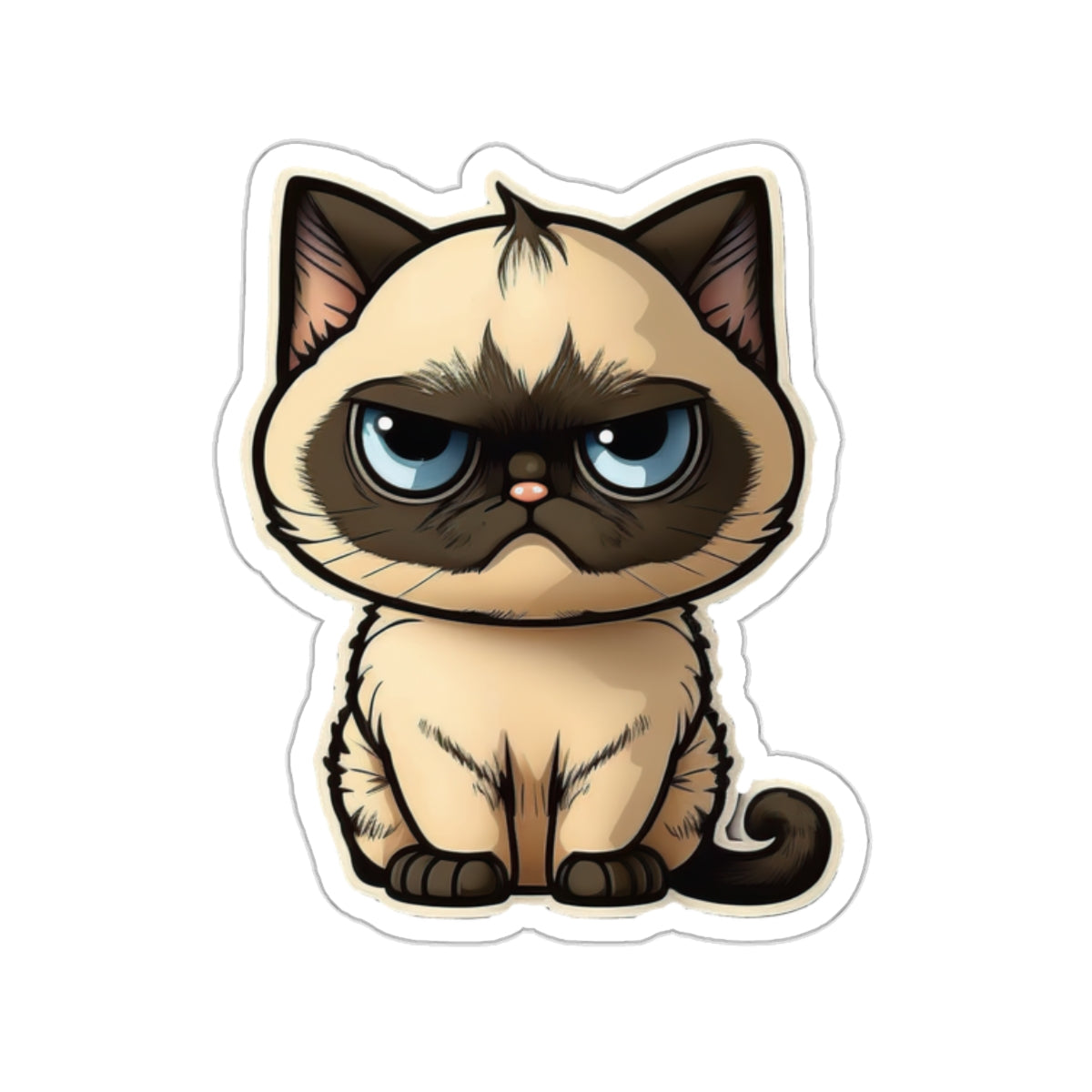 Kiss-Cut Sticker of cute funny cat kitten  for your collection
