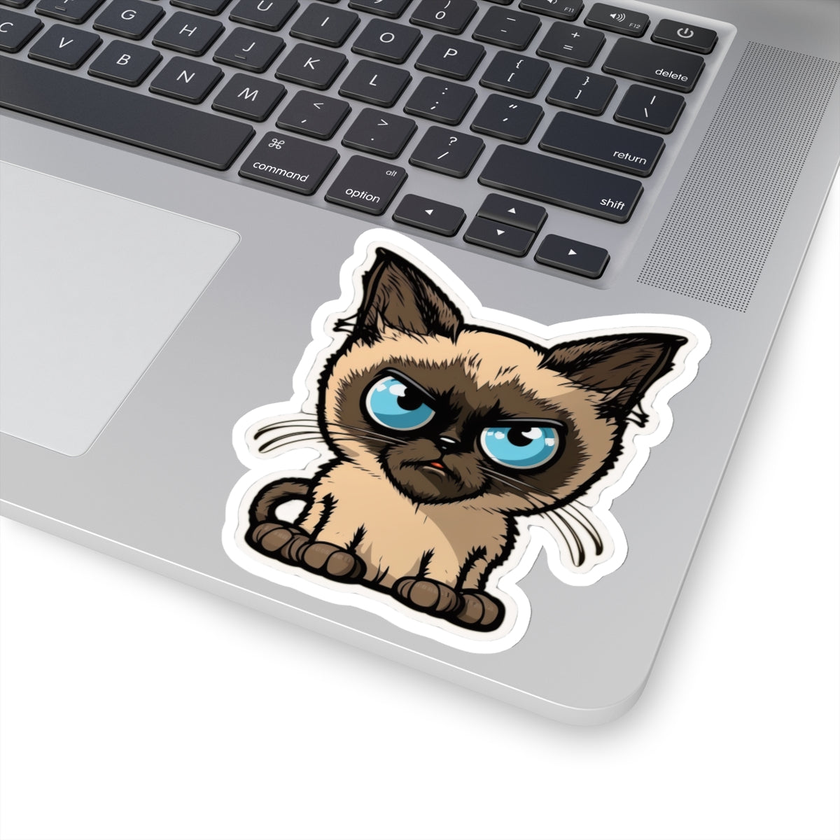 Kiss-Cut Sticker of cute funny siamise cat kitten for your collection
