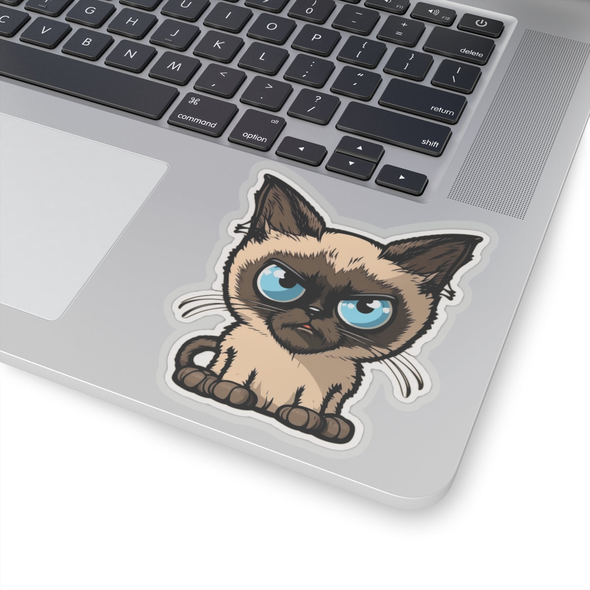 Kiss-Cut Sticker of cute funny siamise cat kitten for your collection