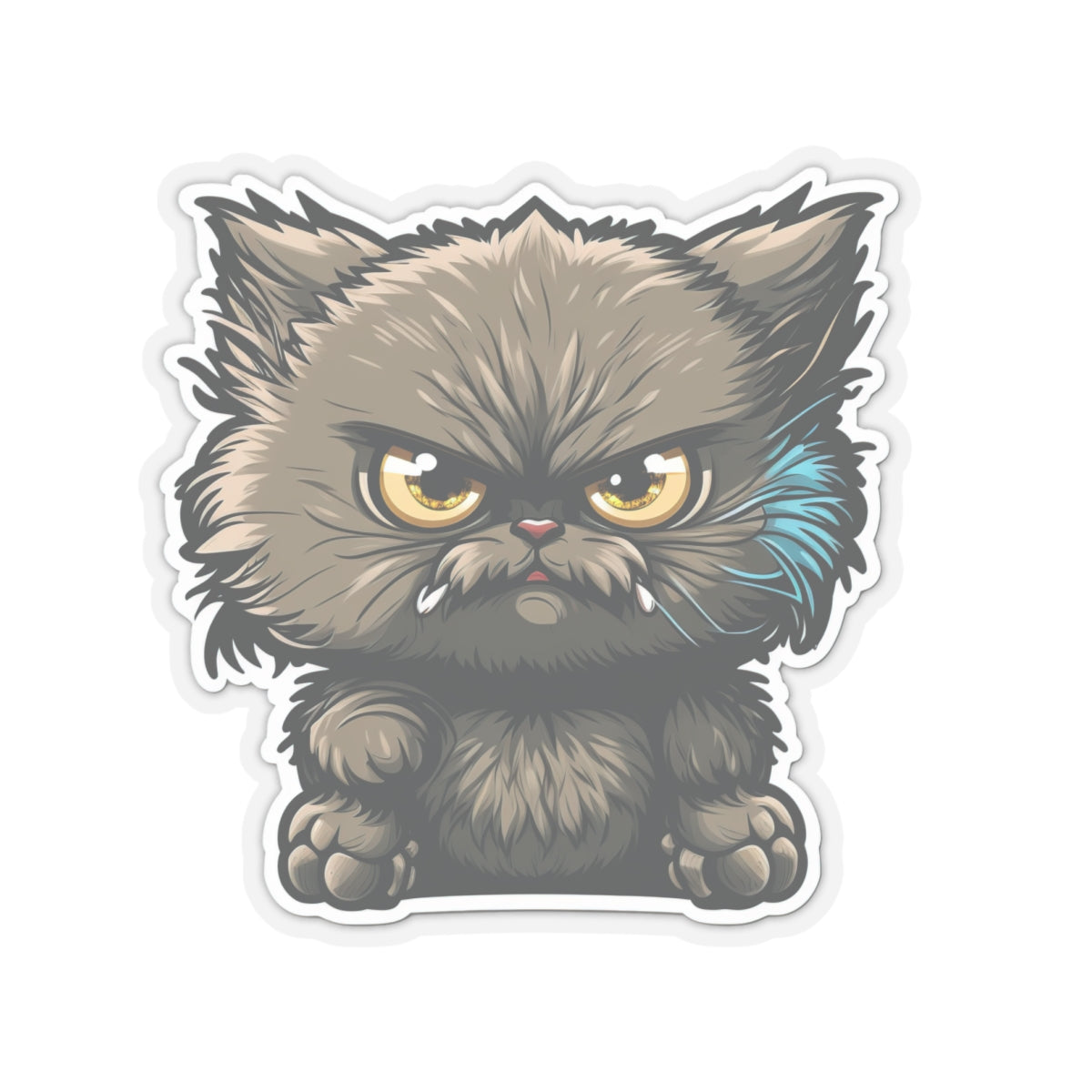 Kiss-Cut Sticker of cute funny cat kitten for your collection