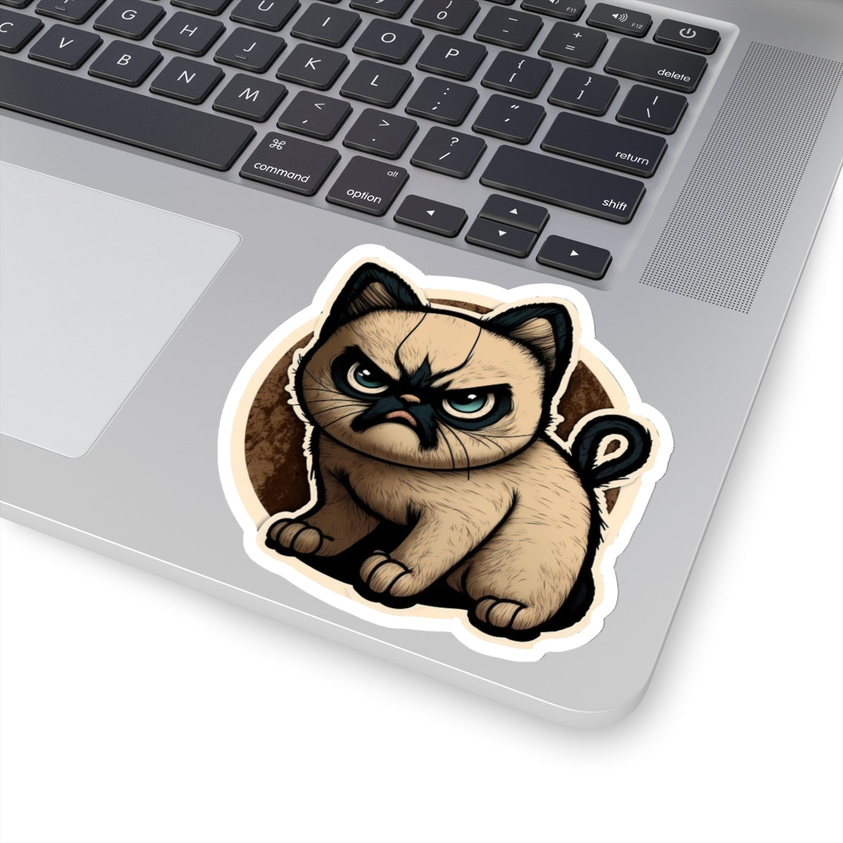 Kiss-Cut Sticker of cute funny siamise cat kitten  for your collection