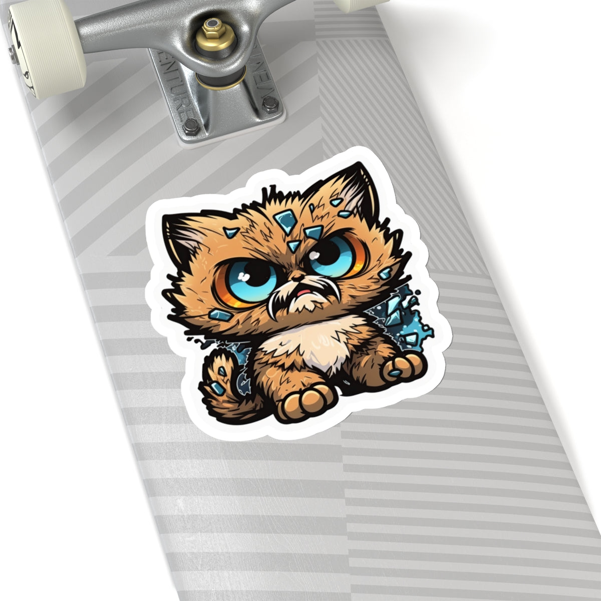 Kiss-Cut Sticker of cute funny anime cat kitten for your collection