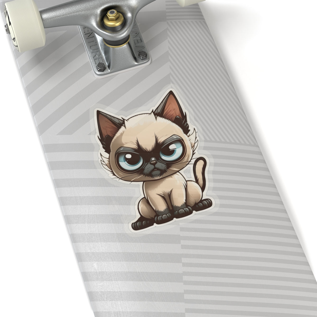 Kiss-Cut Sticker of cute funny siamise cat kitten for your collection