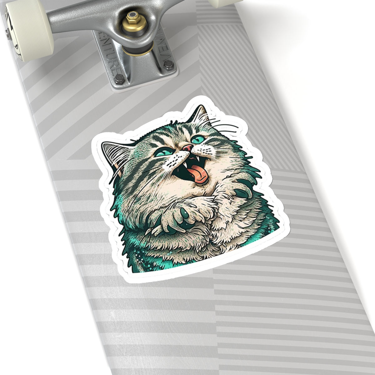Kiss-Cut Sticker of cute funny siberian cat for your collection