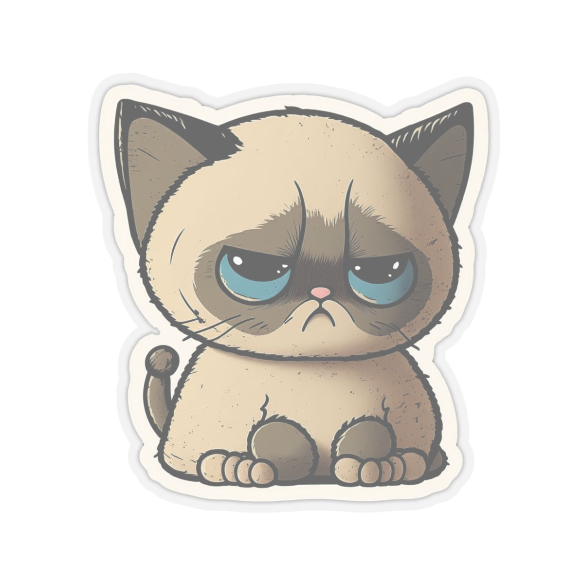 Kiss-Cut Sticker of cute funny cat kitten for your collection