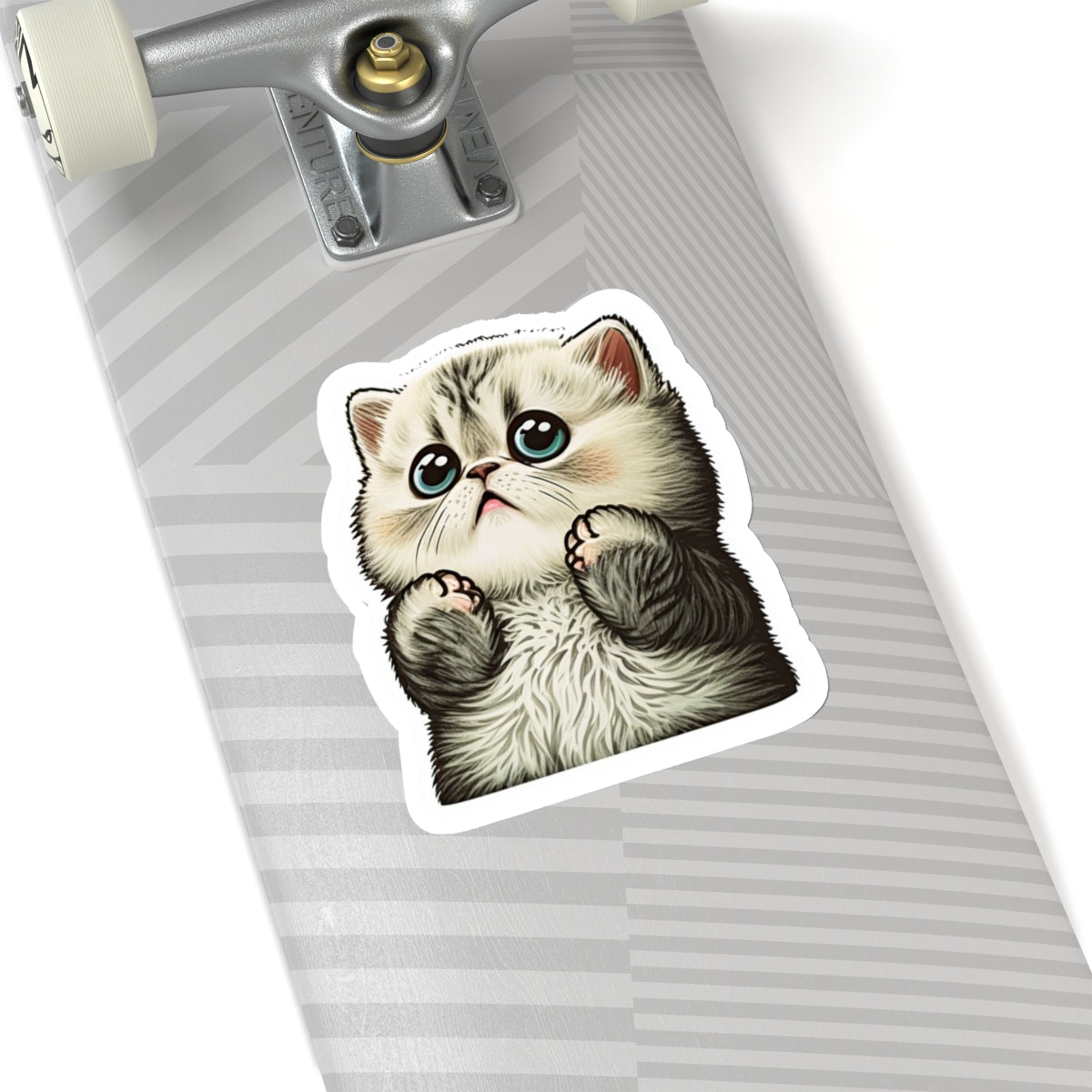 Kiss-Cut Sticker of cute funny cat kitten for your collection