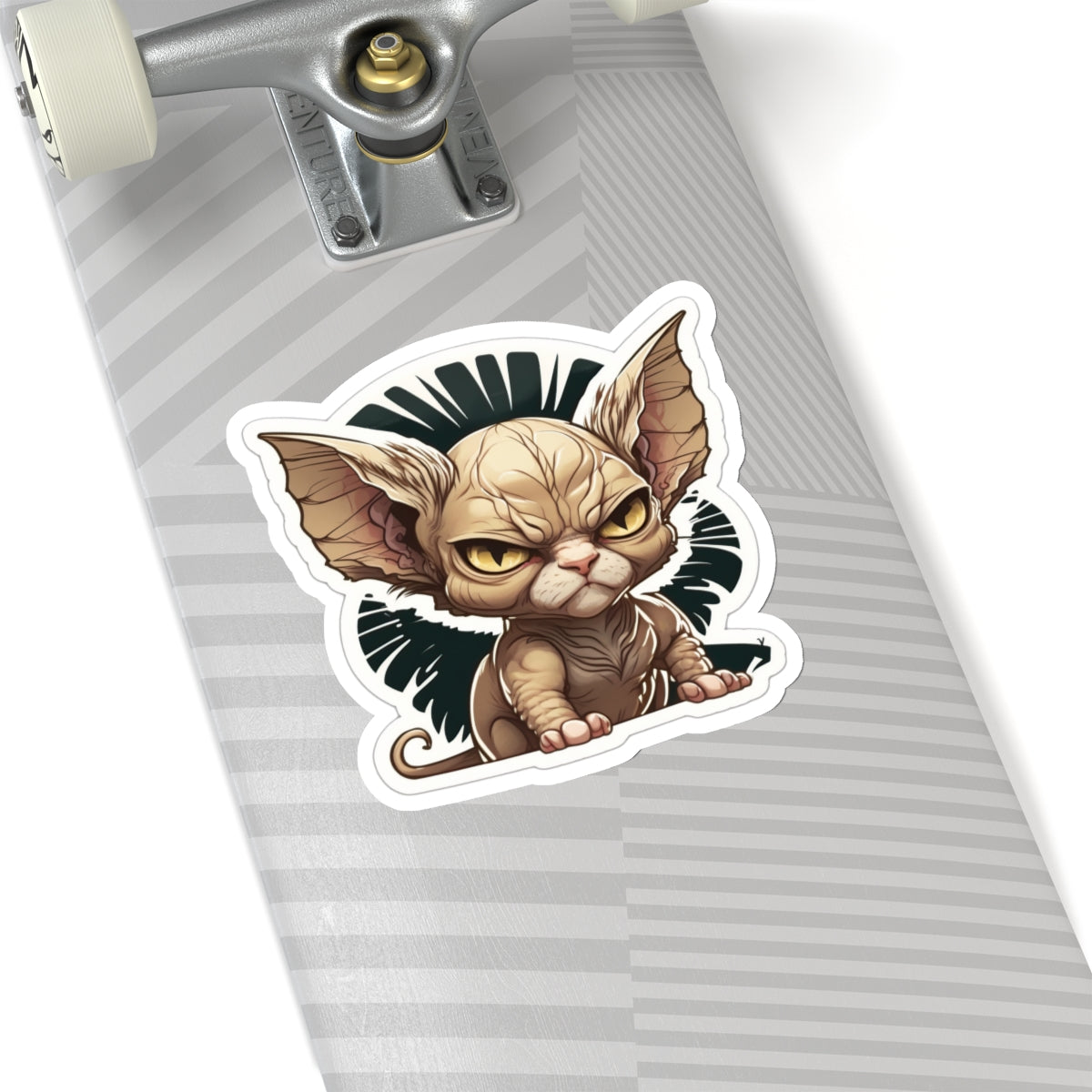 Kiss-Cut Sticker of cute funny angry sphinx cat kitten for your collection