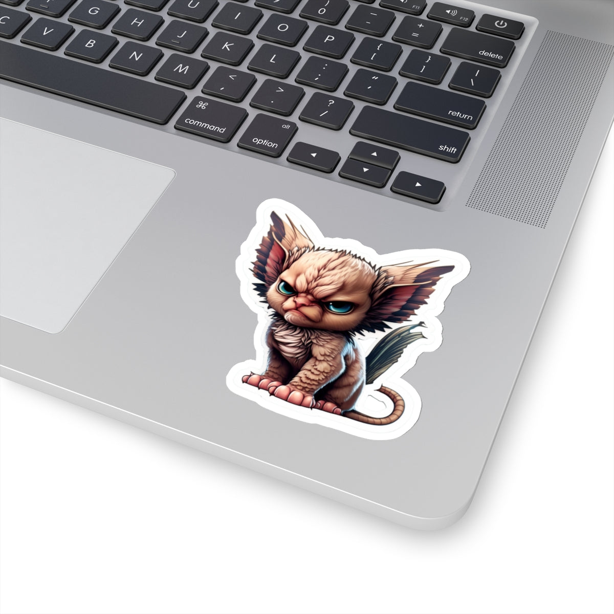 Copy of Kiss-Cut Sticker of cute funny angry sphinx cat kitten for your collection