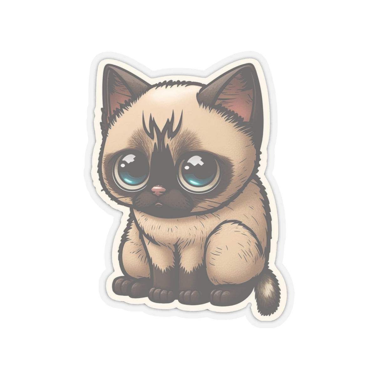 Kiss-Cut Sticker of cute funny cat kitten  for your collection