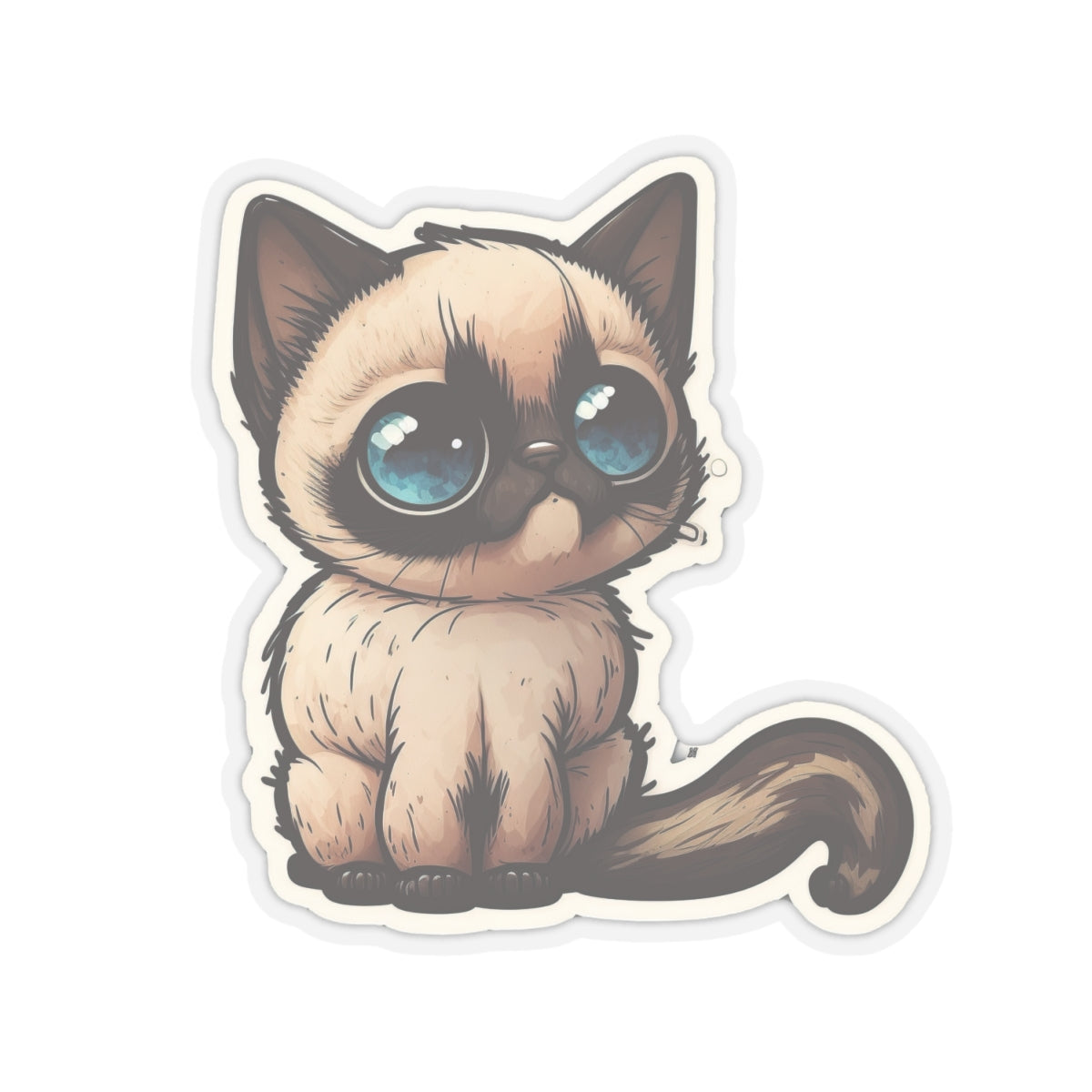 Kiss-Cut Sticker of cute funny cat kitten for your collection