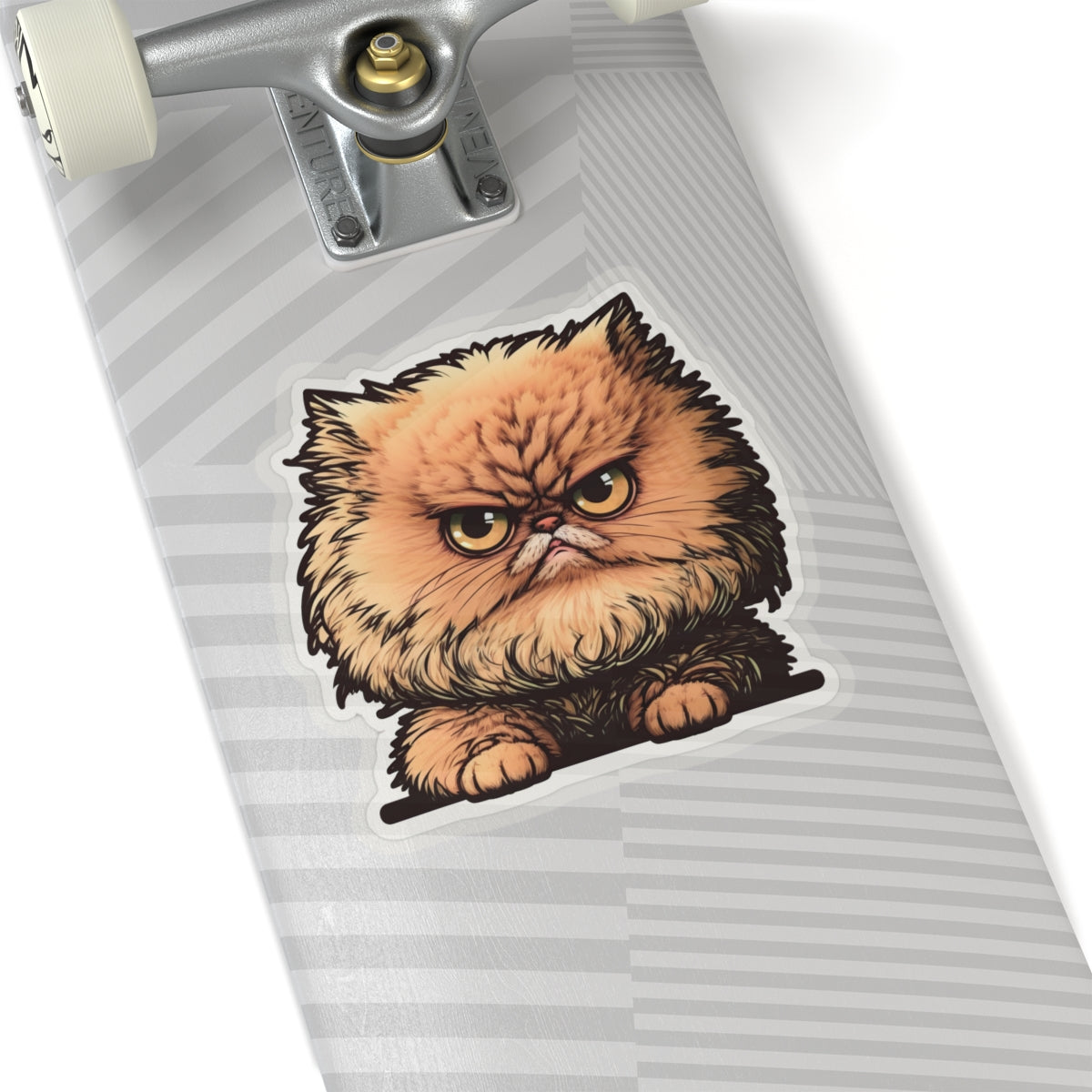 Kiss-Cut Sticker of cute funny angry cat kitten for your collection