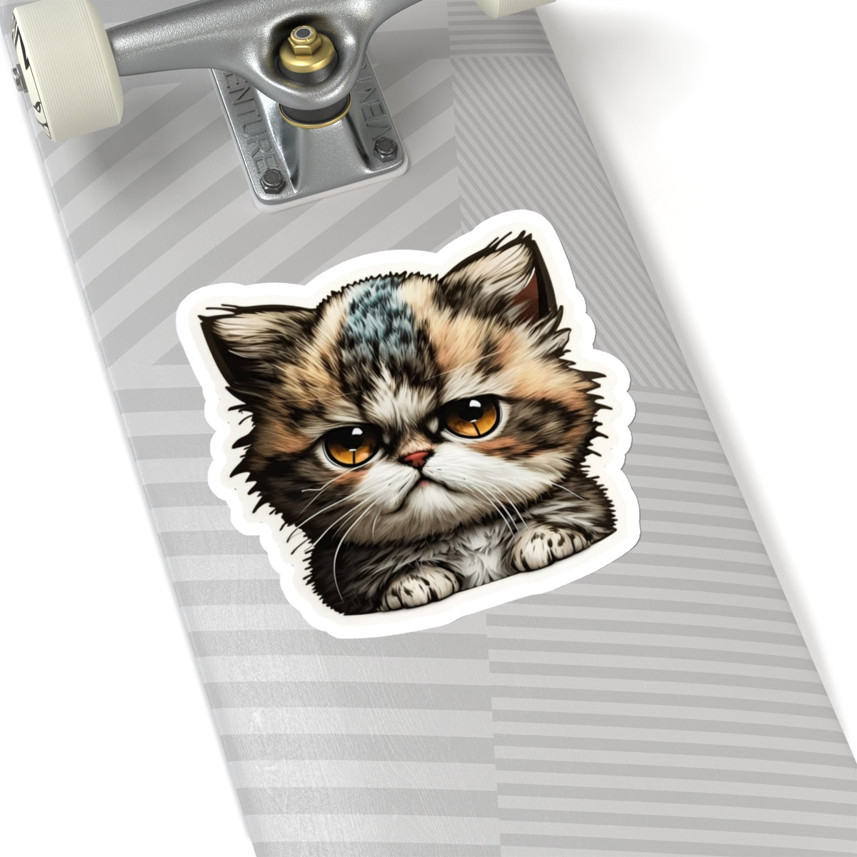 Kiss-Cut Sticker of cute funny grumpy cat kitten for your collection