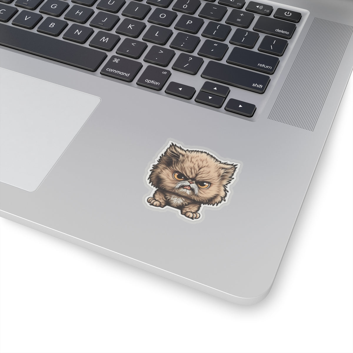Kiss-Cut Sticker of cute funny angry cat kitten for your collection