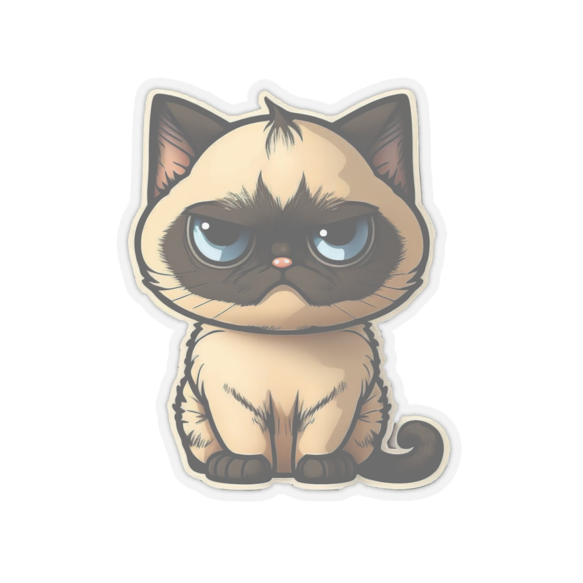 Kiss-Cut Sticker of cute funny cat kitten  for your collection