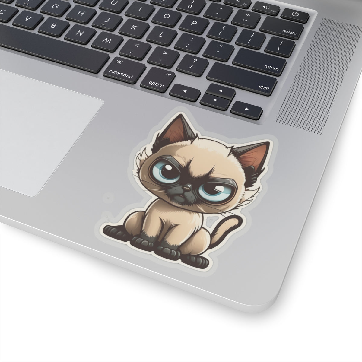 Kiss-Cut Sticker of cute funny siamise cat kitten for your collection