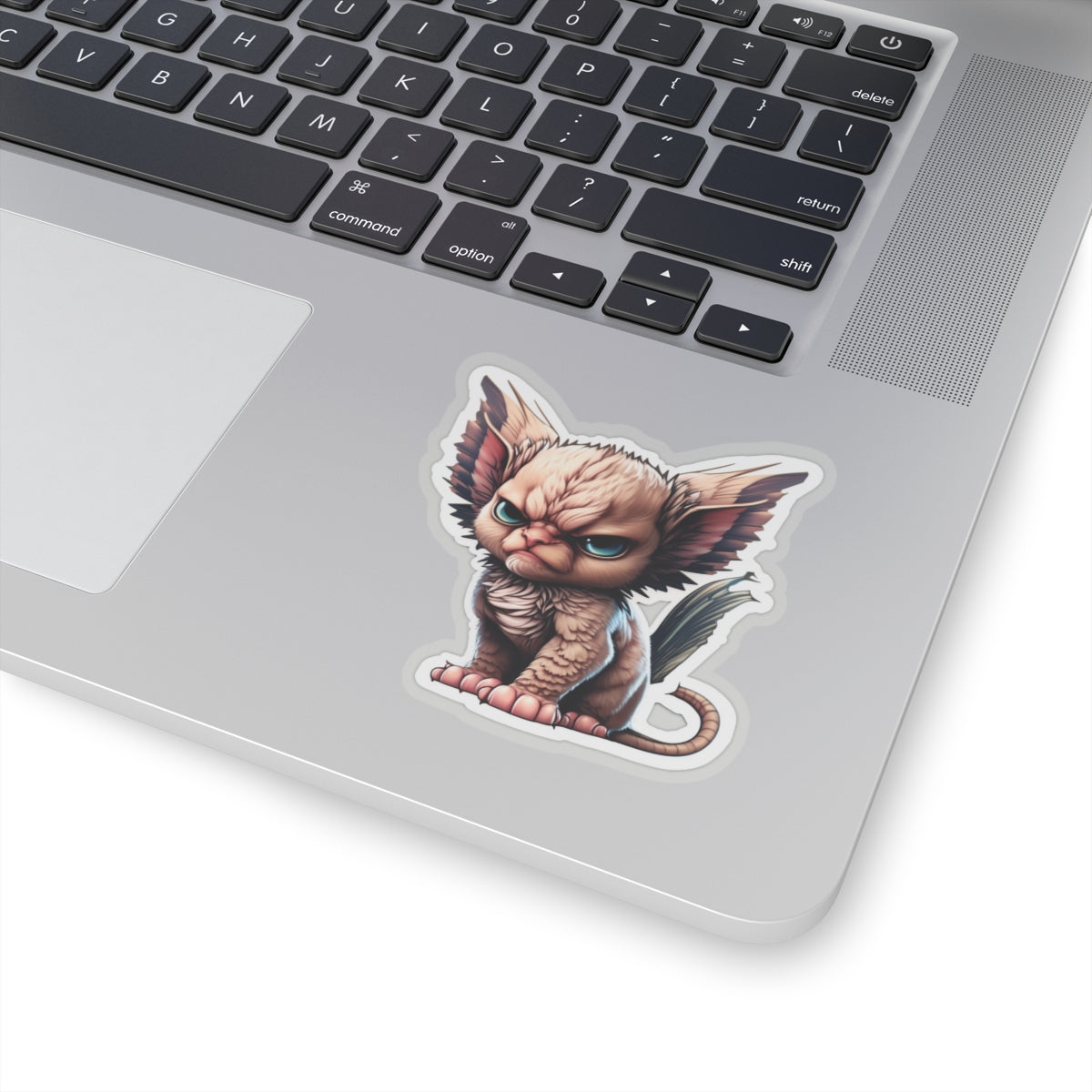 Copy of Kiss-Cut Sticker of cute funny angry sphinx cat kitten for your collection