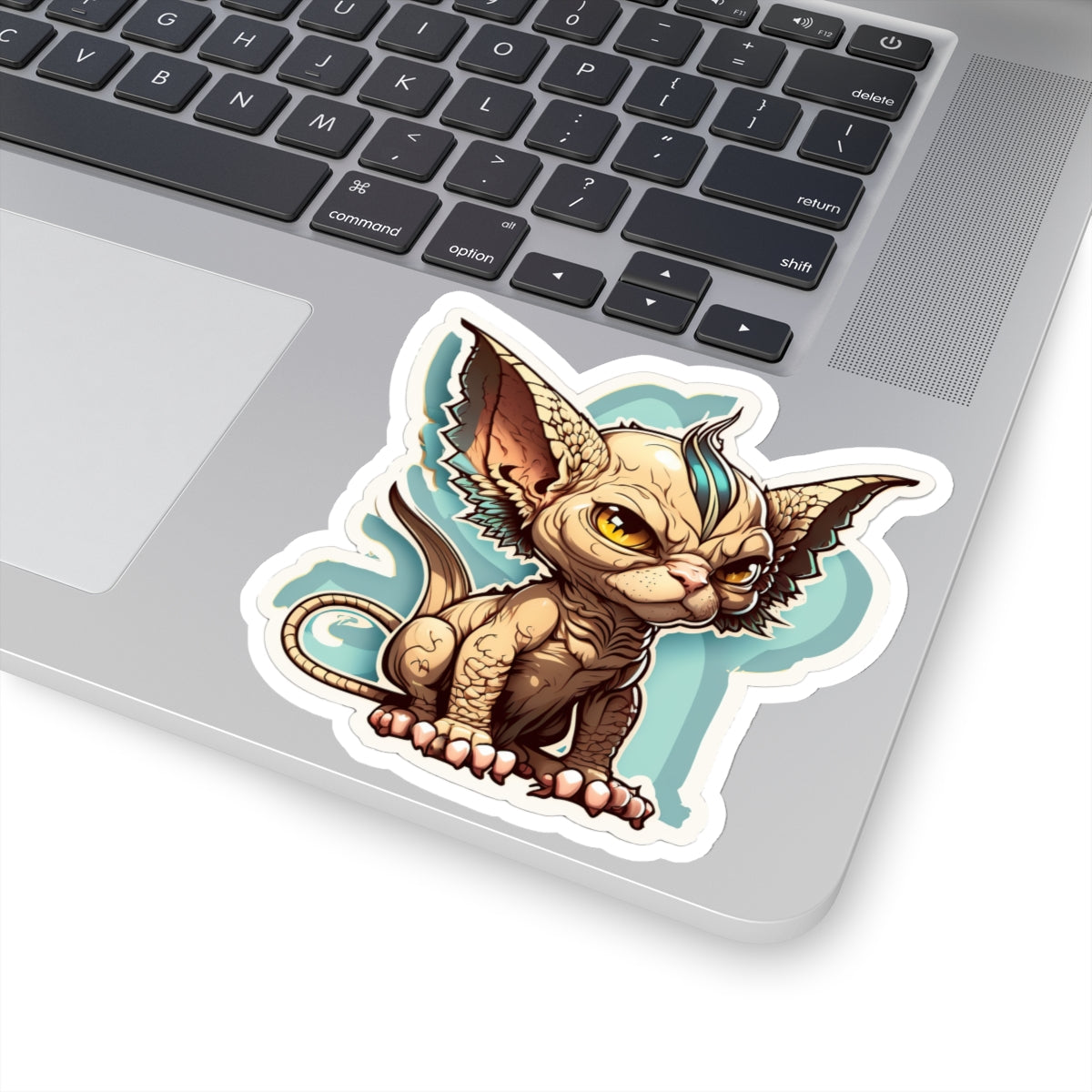 Kiss-Cut Sticker of cute funny angry sphinx cat kitten for your collection