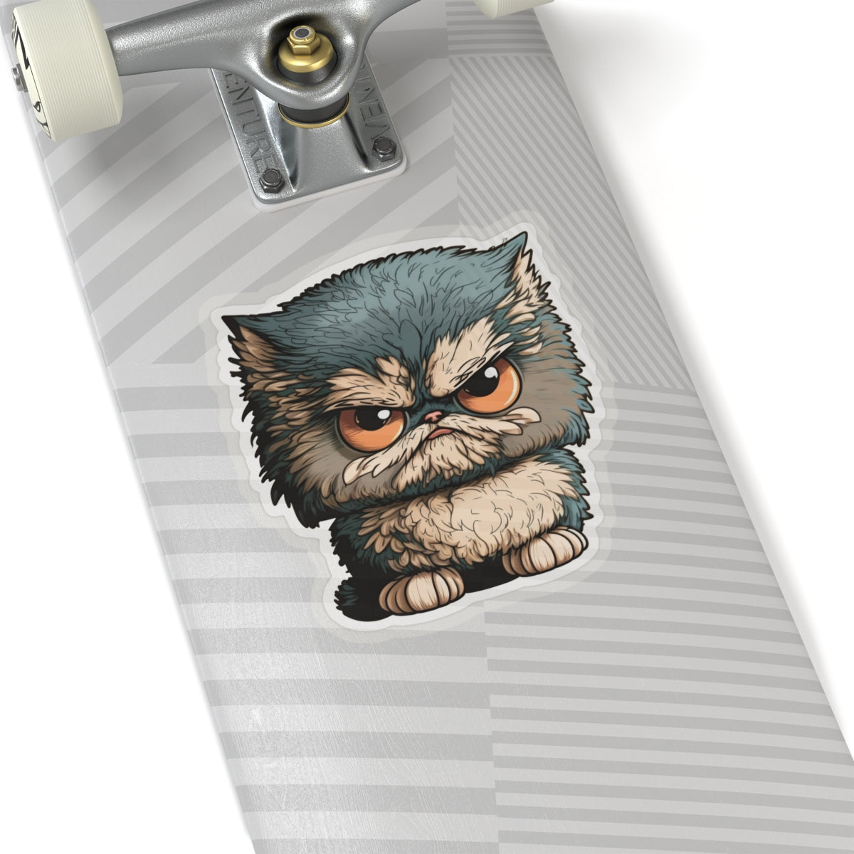 Kiss-Cut Sticker of cute funny angry cat kitten for your collection