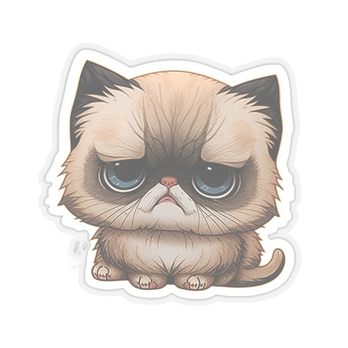 Kiss-Cut Sticker of cute funny cat kitten for your collection