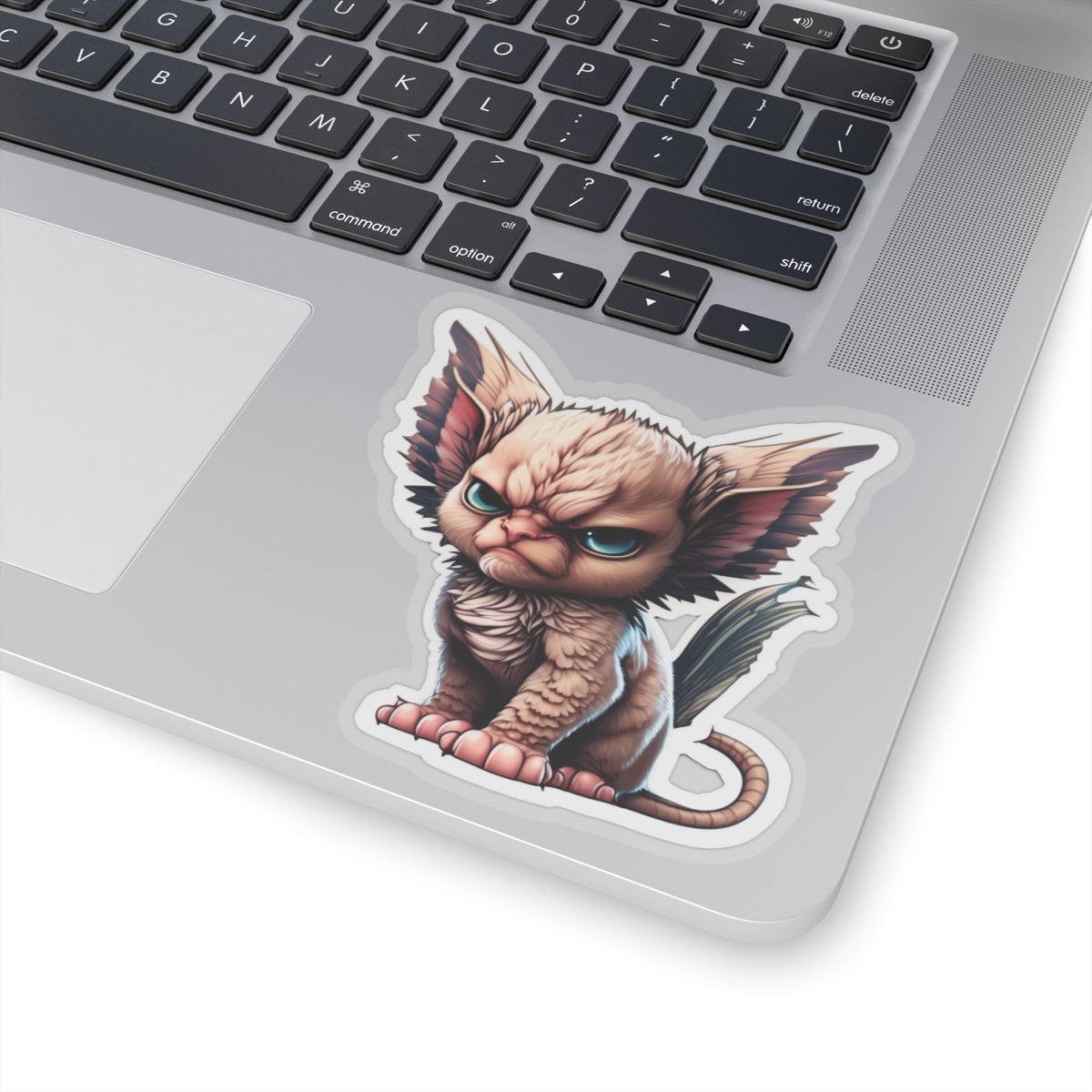 Copy of Kiss-Cut Sticker of cute funny angry sphinx cat kitten for your collection