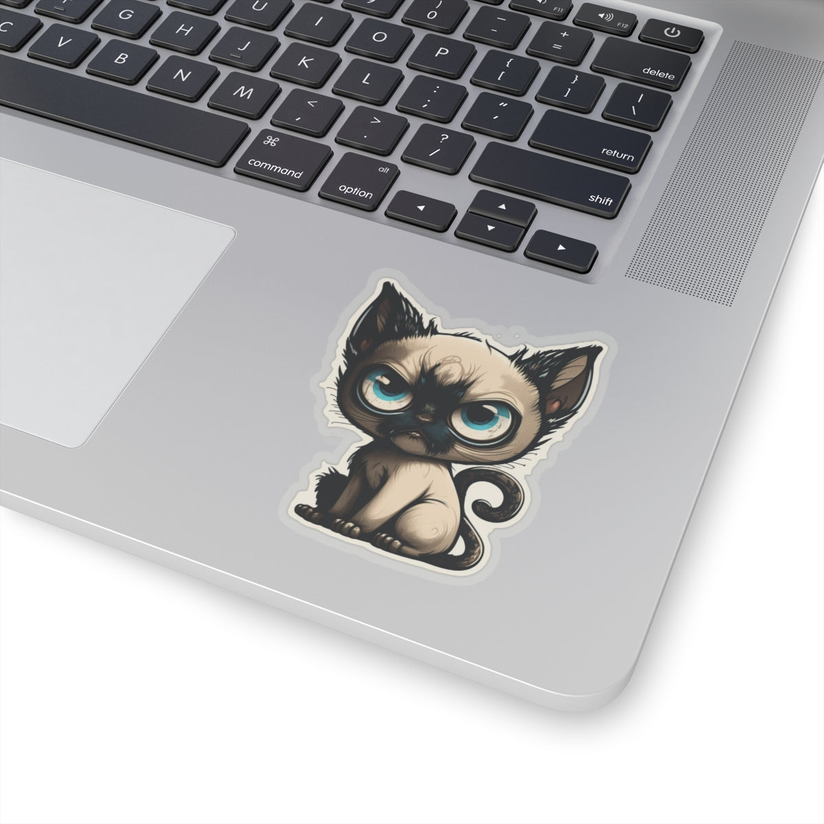Kiss-Cut Sticker of cute funny siamise cat kitten for your collection