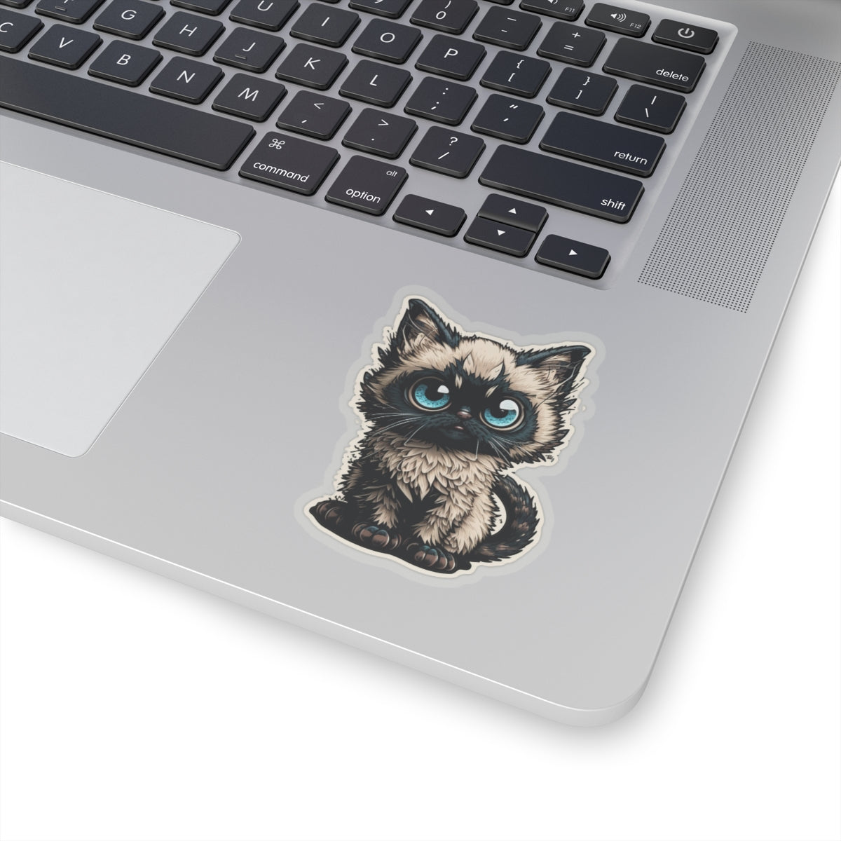 Kiss-Cut Sticker of cute funny siamise cat kitten for your collection