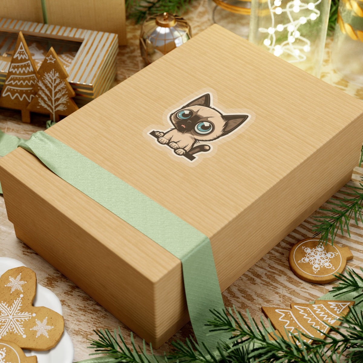 Kiss-Cut Sticker of cute funny cat kitten for your collection
