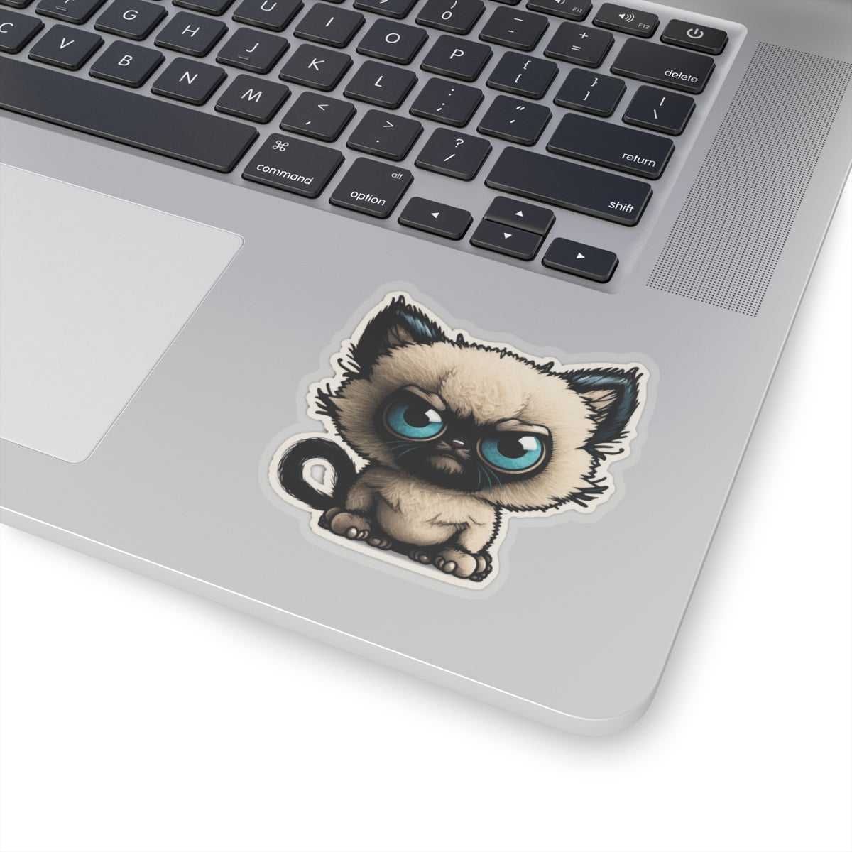 Kiss-Cut Sticker of cute funny siamise cat kitten for your collection