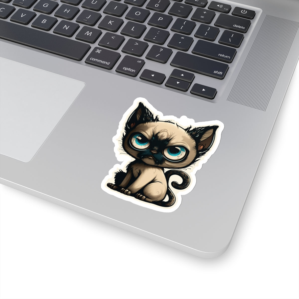 Kiss-Cut Sticker of cute funny siamise cat kitten for your collection