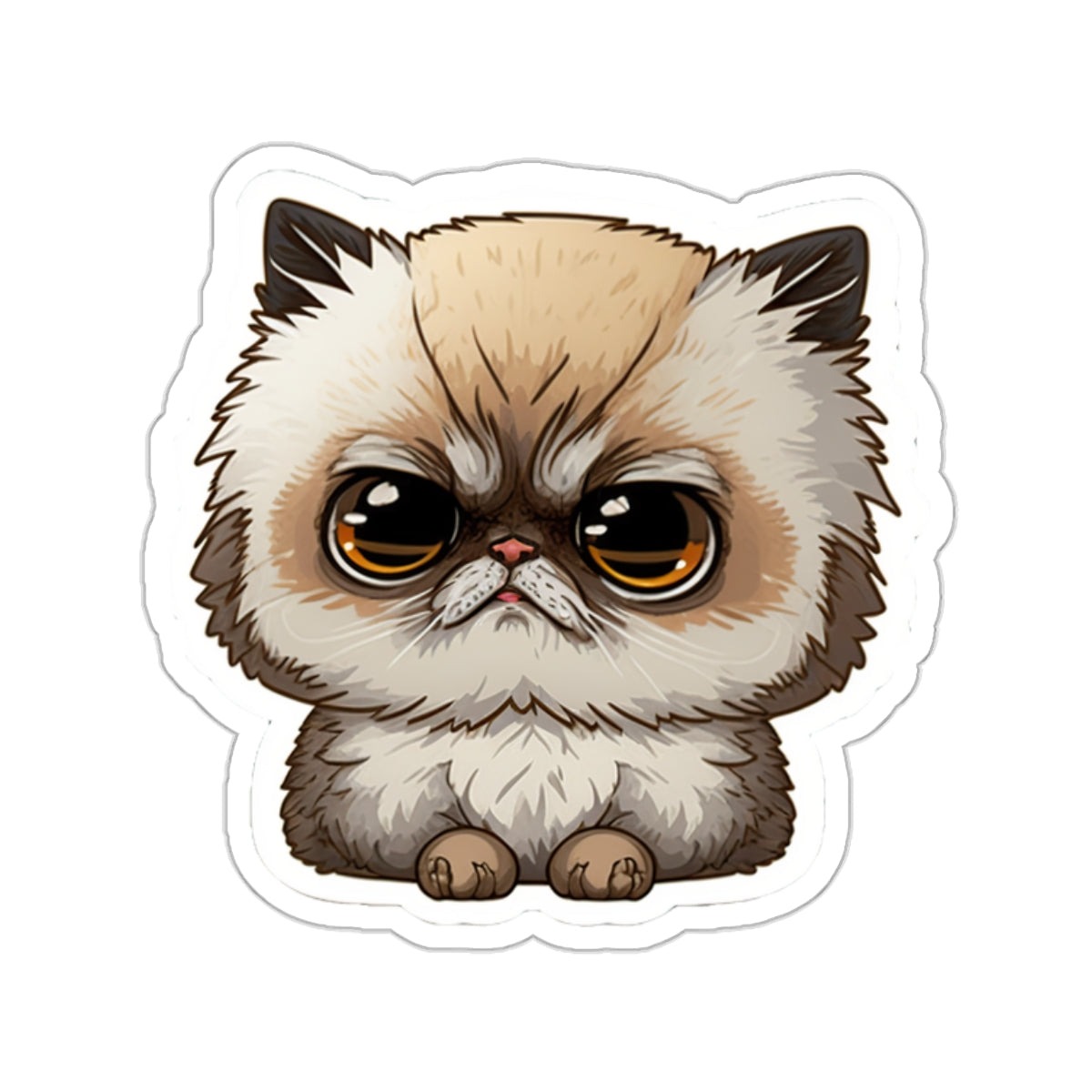 Kiss-Cut Sticker of cute funny cat kitten for your collection