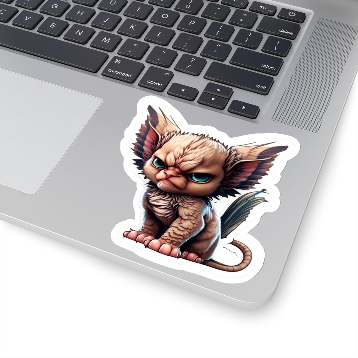 Copy of Kiss-Cut Sticker of cute funny angry sphinx cat kitten for your collection
