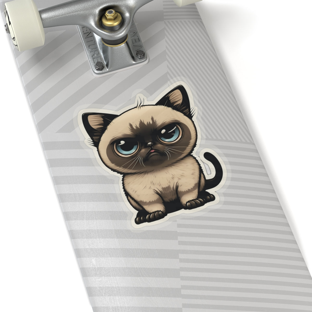 Kiss-Cut Sticker of cute funny siamise cat kitten for your collection