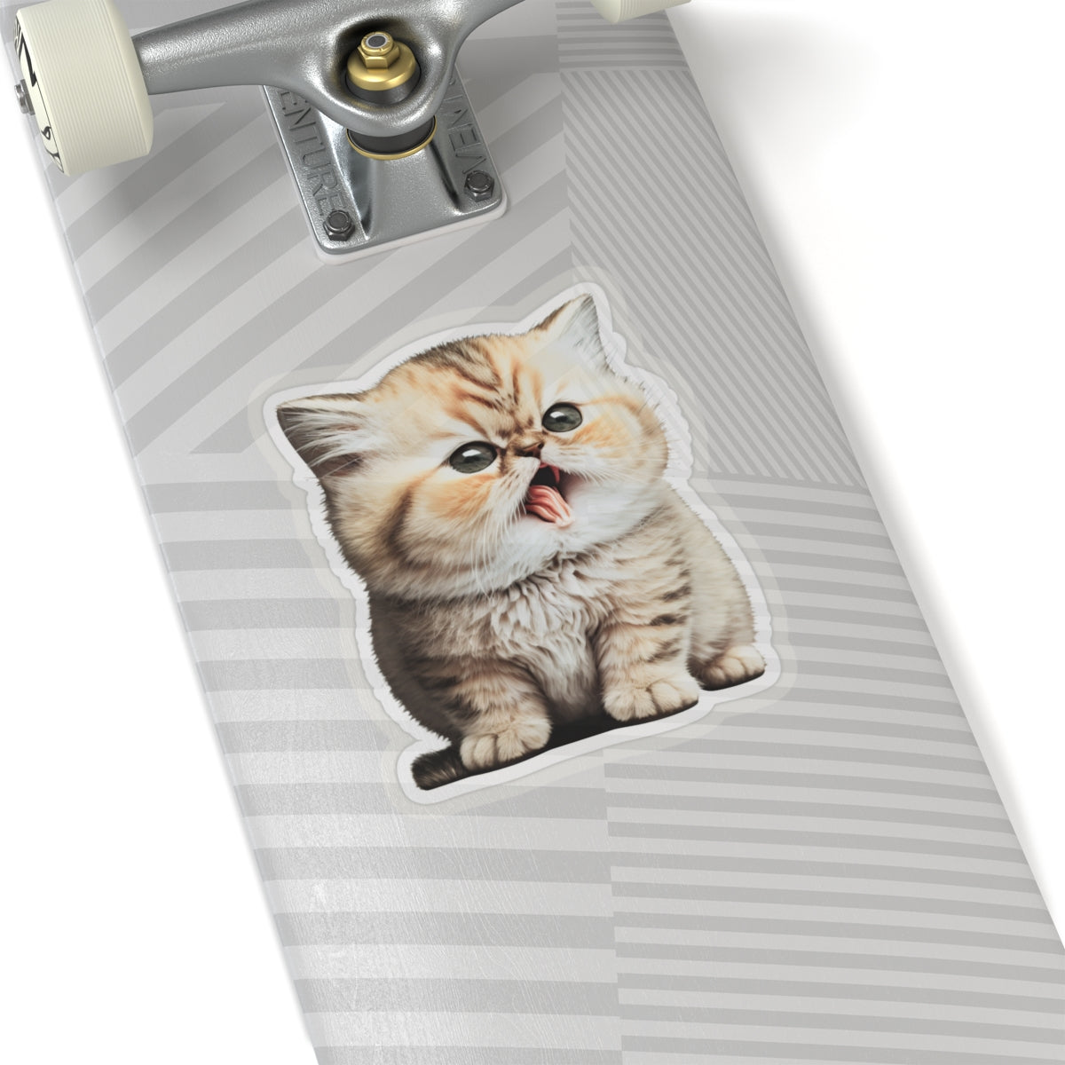 Kiss-Cut Sticker of cute funny golden chinchilla cat kitten for your collection
