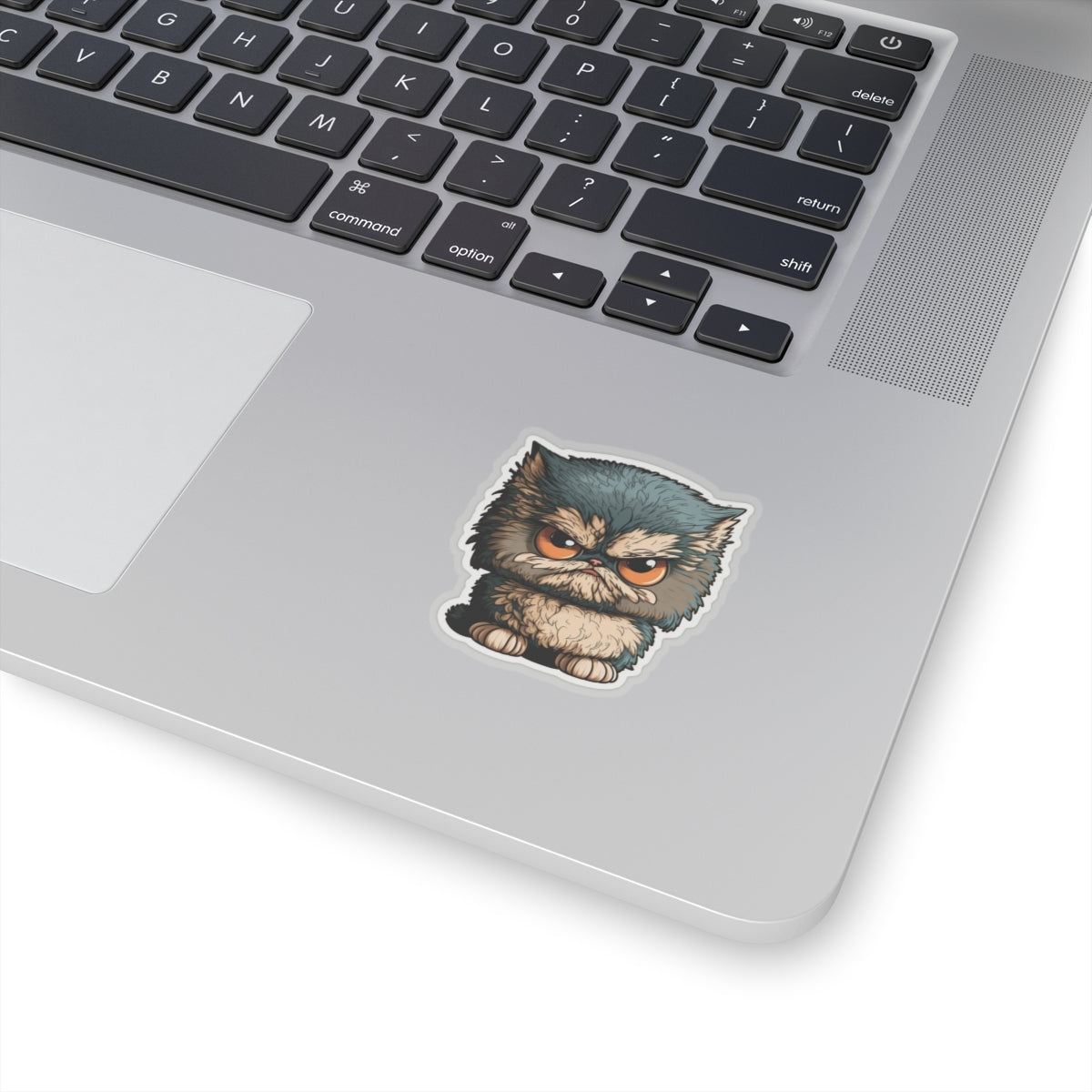 Kiss-Cut Sticker of cute funny angry cat kitten for your collection