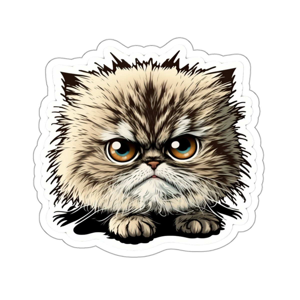 Kiss-Cut Sticker of cute funny cat kitten  for your collection