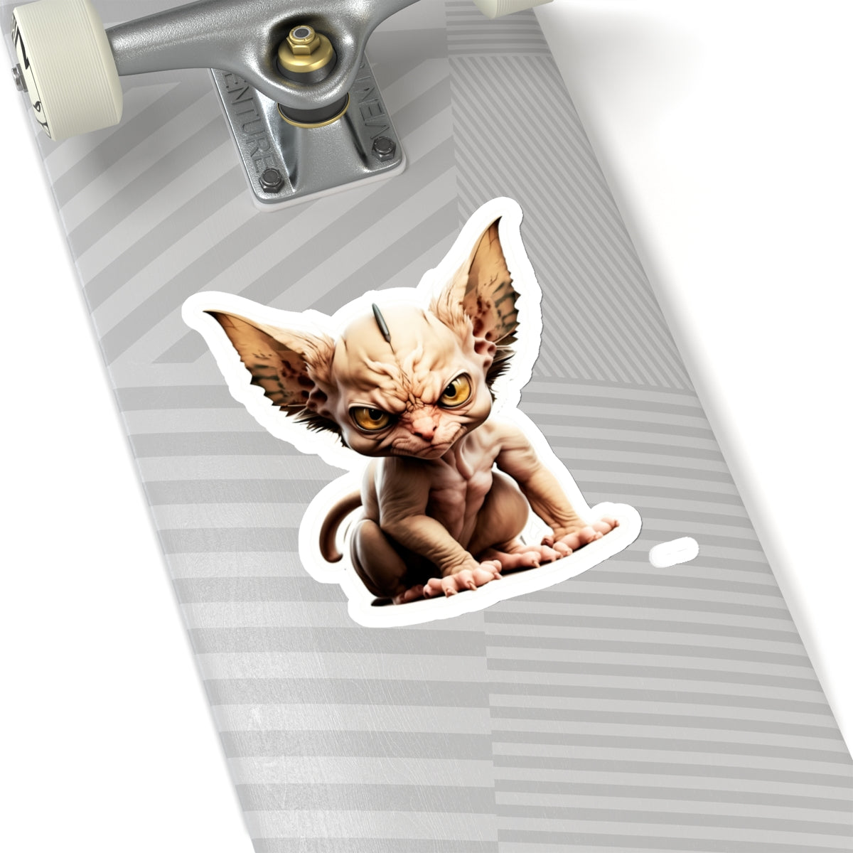 Kiss-Cut Sticker of cute funny angry sphinx cat kitten for your collection