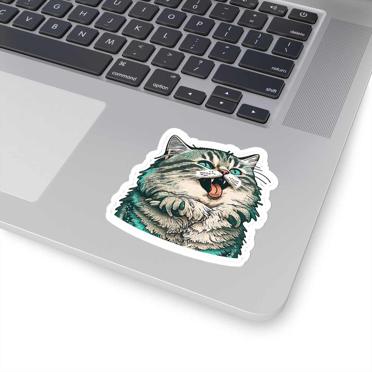Kiss-Cut Sticker of cute funny siberian cat for your collection