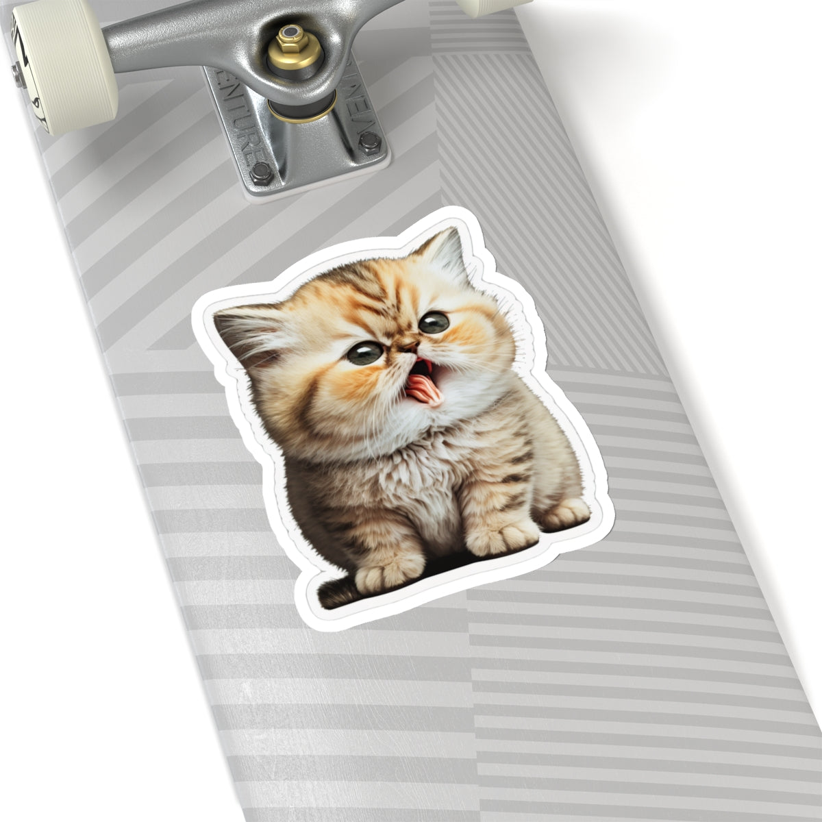 Kiss-Cut Sticker of cute funny golden chinchilla cat kitten for your collection