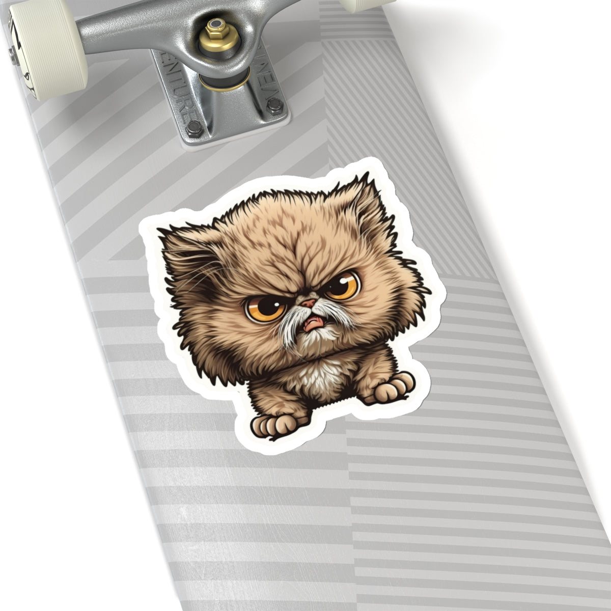 Kiss-Cut Sticker of cute funny angry cat kitten for your collection