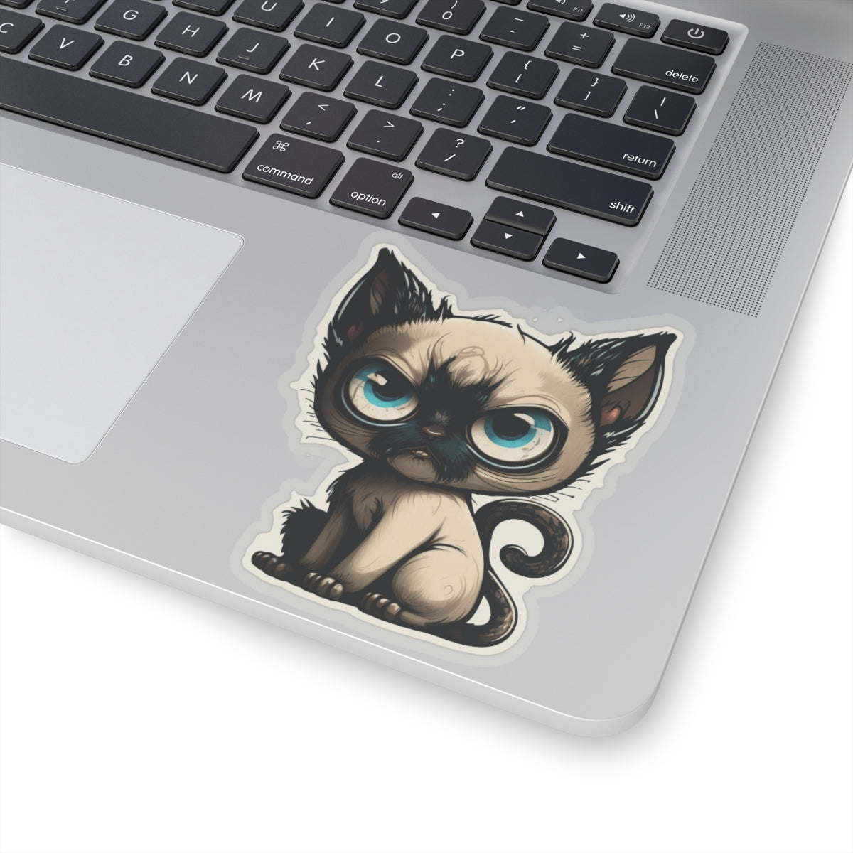 Kiss-Cut Sticker of cute funny siamise cat kitten for your collection
