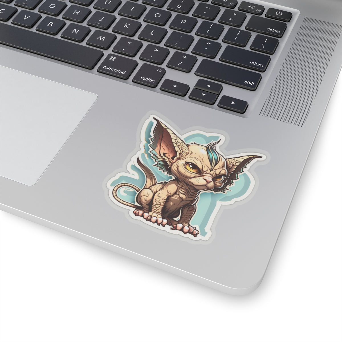 Kiss-Cut Sticker of cute funny angry sphinx cat kitten for your collection