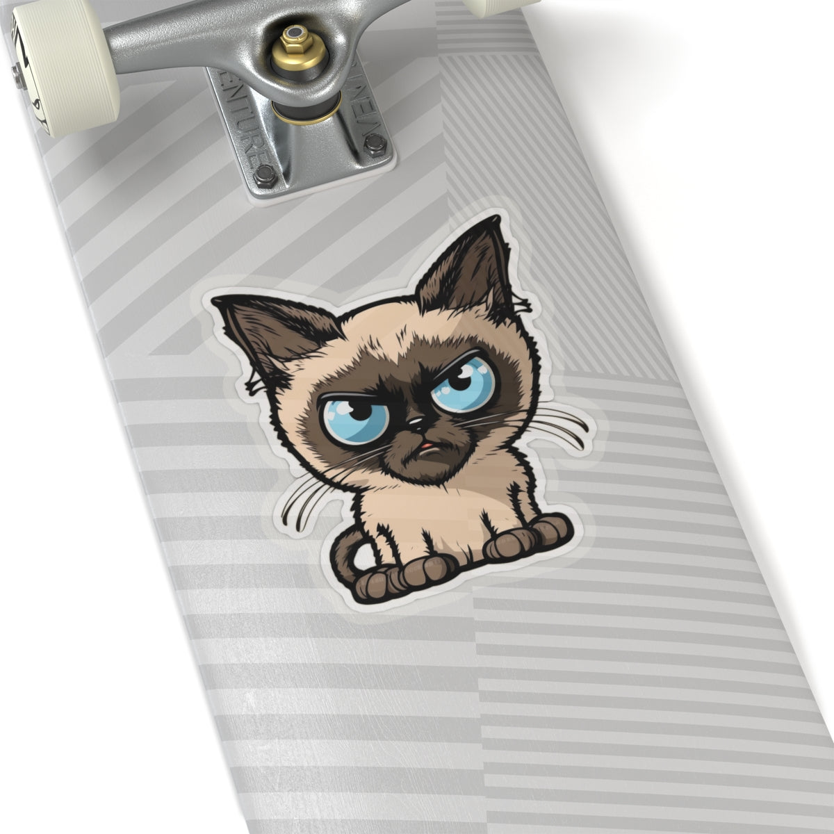 Kiss-Cut Sticker of cute funny siamise cat kitten for your collection
