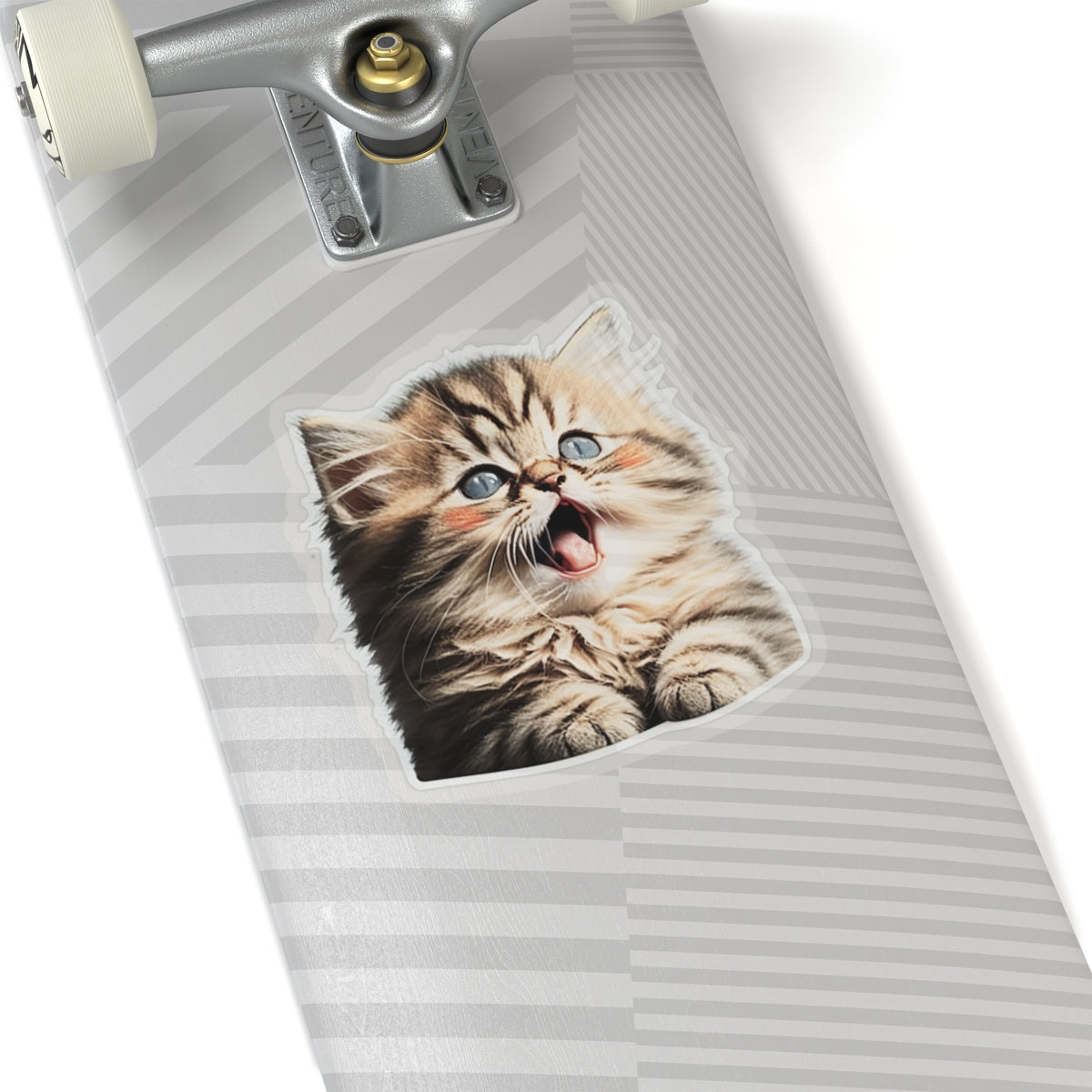 Kiss-Cut Sticker of cute funny golden chinchilla cat kitten for your collection
