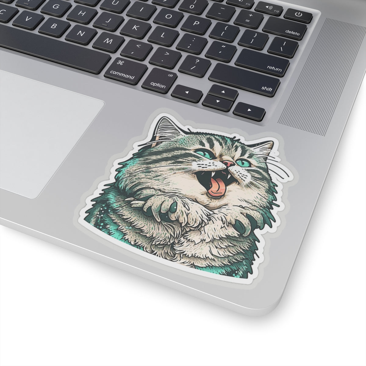 Kiss-Cut Sticker of cute funny siberian cat for your collection