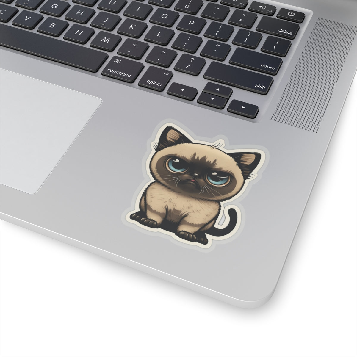 Kiss-Cut Sticker of cute funny siamise cat kitten for your collection