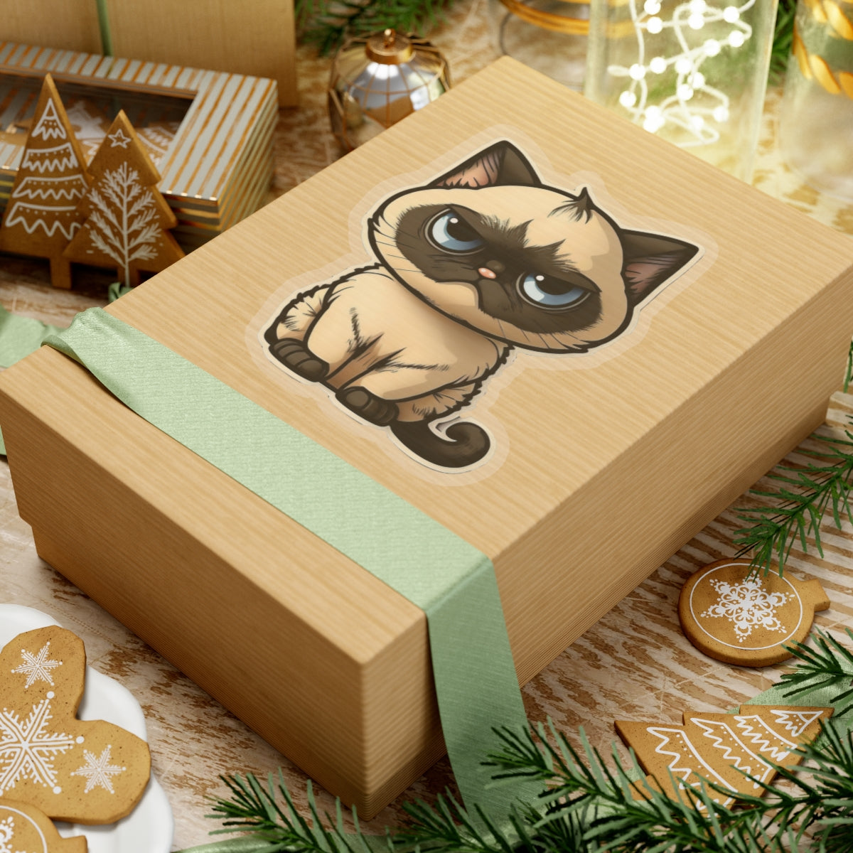 Kiss-Cut Sticker of cute funny cat kitten  for your collection