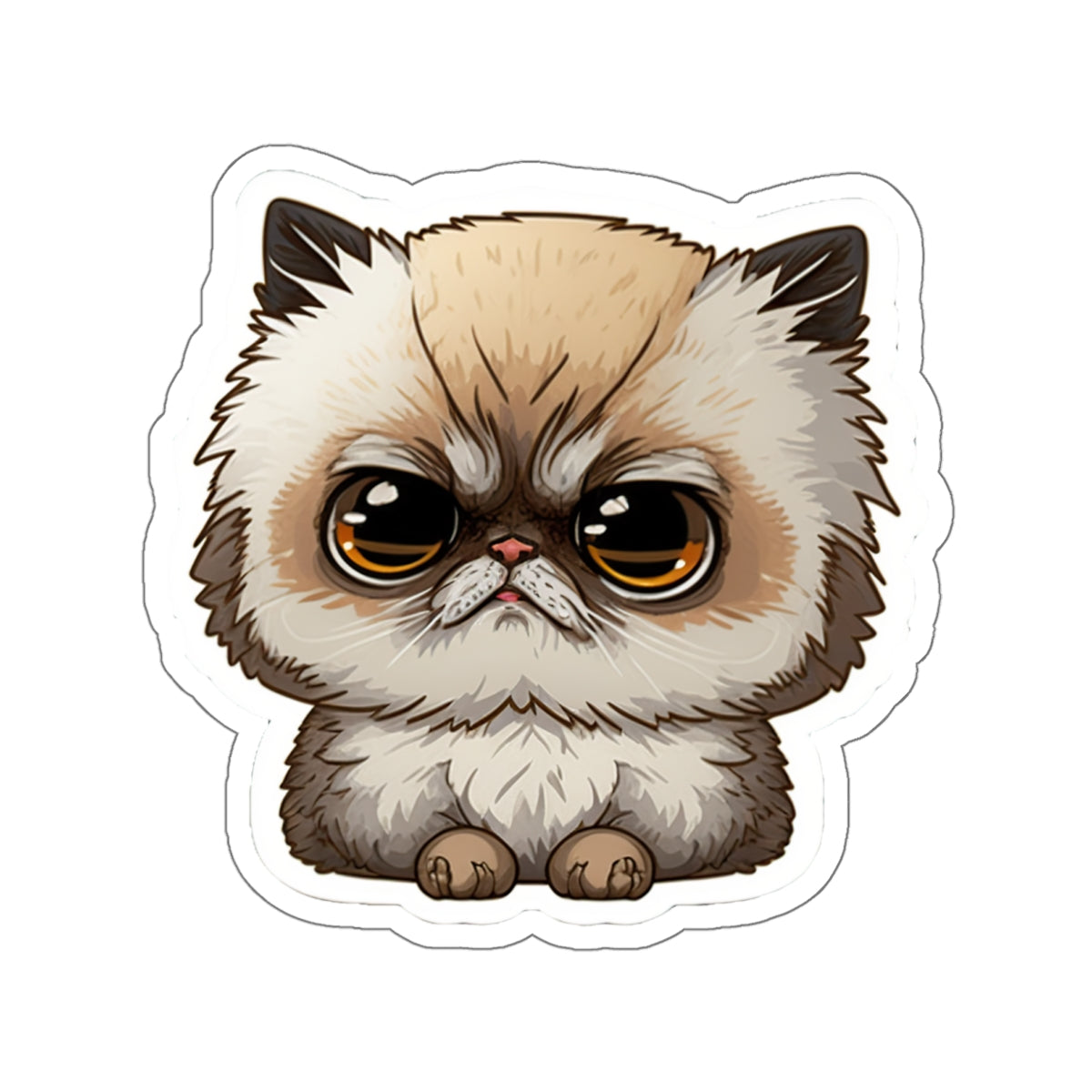 Kiss-Cut Sticker of cute funny cat kitten for your collection