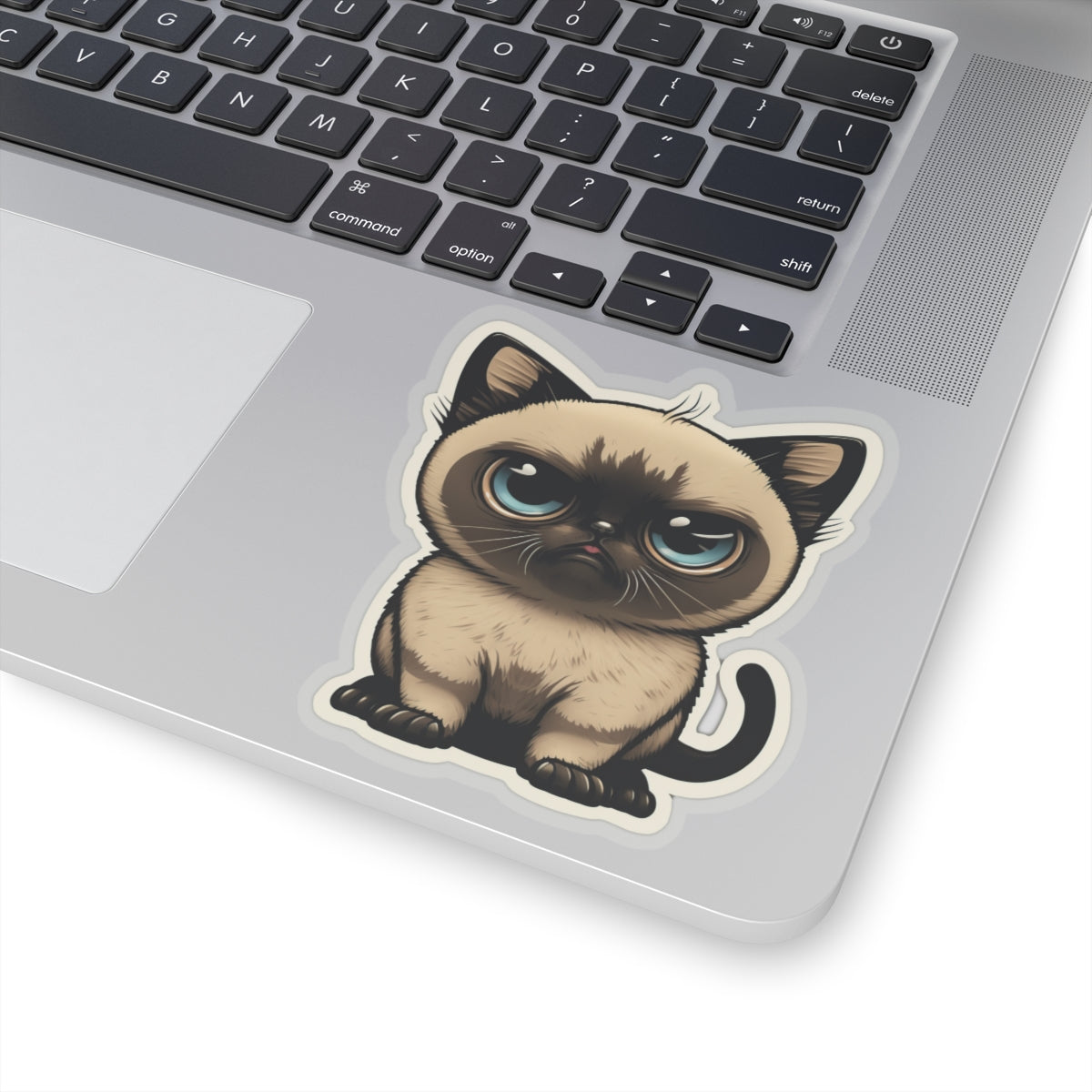 Kiss-Cut Sticker of cute funny siamise cat kitten for your collection