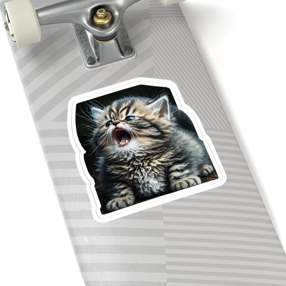Kiss-Cut Sticker of cute funny siberian cat kitten for your collection